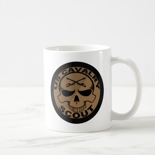 Mug Noir et or de crâne de scout de Cav (Droite)