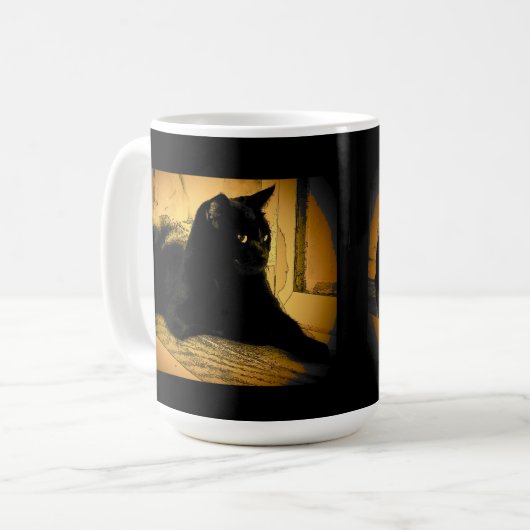 Mug Noir et orange (Devant gauche)