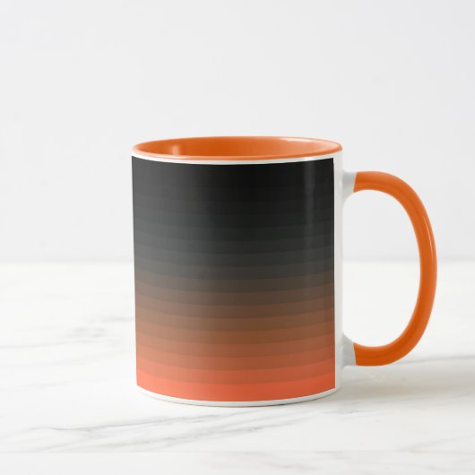 Mug Noir et orange (Droite)