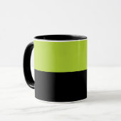 Mug Noir et vert néon (Devant gauche)