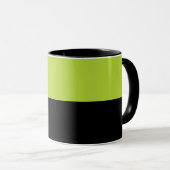 Mug Noir et vert néon (Devant droit)