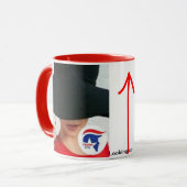 Mug Noir fait sur commande sonnerie de 15 onces (Devant gauche)
