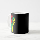 Mug Noir Histoire Mois Premier Black Power Femmes Homm (Devant gauche)