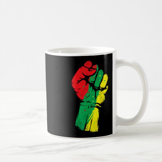 Mug Noir Histoire Mois Premier Black Power Femmes Homm (Droite)