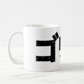 Mug Noir japonais de gorille (ENDOMMAGÉ) (Gauche)