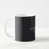 Mug Noir Mat Professionnel Moderne Élégant Simple (Gauche)
