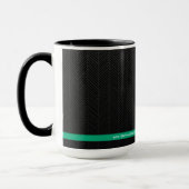 Mug Noir moderne personnalisé (Gauche)