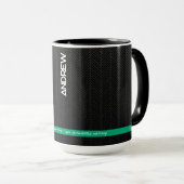 Mug Noir moderne personnalisé (Devant droit)