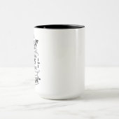 Mug Noir n muqueuse blanche (Centre)