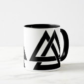Mug Noir - Noir (Devant droit)