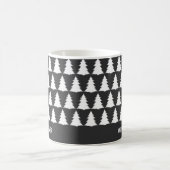 Mug Noir noir rétro Noël moderne minimal unique (Centre)