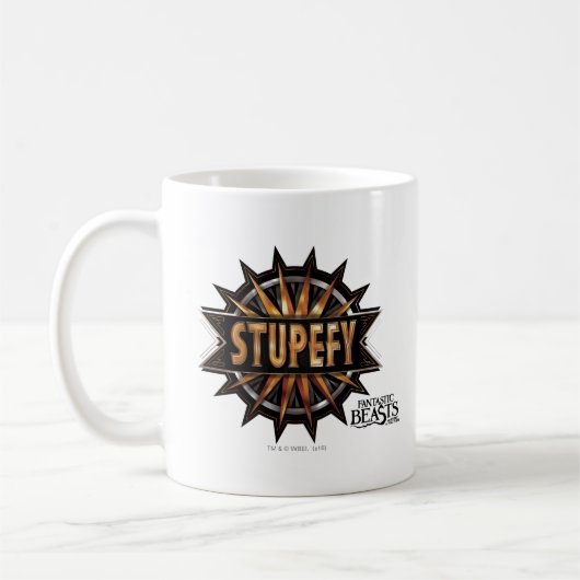 Mug Noir & Or Stupefy Spell Graphisme (Gauche)