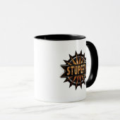 Mug Noir & Or Stupefy Spell Graphisme (Devant droit)