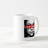 Mug Noir orphelin | Cosima - nombre d'étiquette (Devant droit)