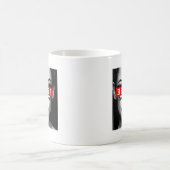 Mug Noir orphelin | Cosima - nombre d'étiquette (Centre)