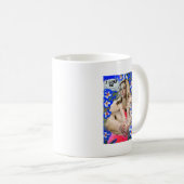 Mug Noir orphelin | Krystal Goderitch - croquis floral (Devant droit)