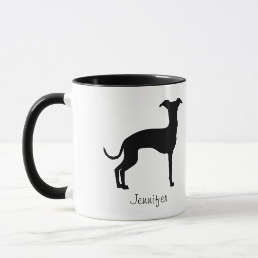 Mug Noir (Ou Toute Autre Couleur) Iggy Silhouette & No (Gauche)