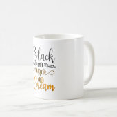 Mug Noir pas de sucre pas de crème (Devant droit)