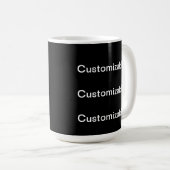 Mug Noir PERSONNALISABLE (Devant droit)