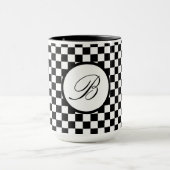 Mug noir plaqué monogramme (Centre)