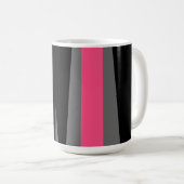 Mug Noir rose et gris (Devant droit)