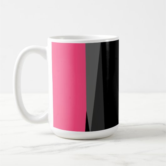 Mug Noir rose et gris (Gauche)