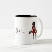 Mug noir rouge (Devant droit)