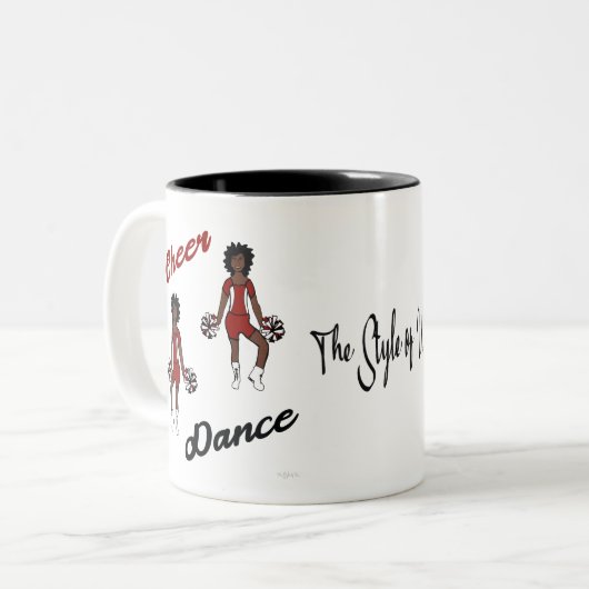 Mug noir rouge (Devant gauche)