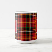 Mug Noir rouge classique Noël plaqué Monogramme initia (Centre)