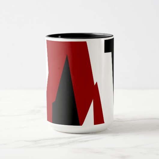 Mug Noir rouge et blanc (Centre)