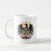 Mug Noir rouge prussien et or d'Eagle (Gauche)
