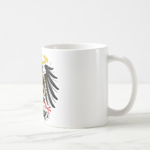 Mug Noir rouge prussien et or d'Eagle