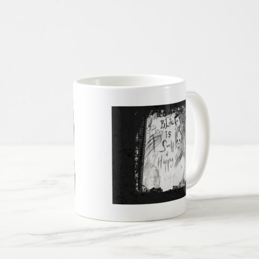 Mug noir si joyeux (Devant droit)