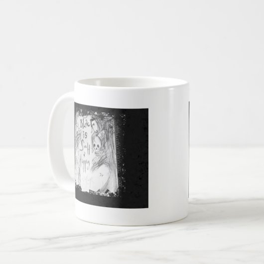 Mug noir si joyeux (Devant gauche)
