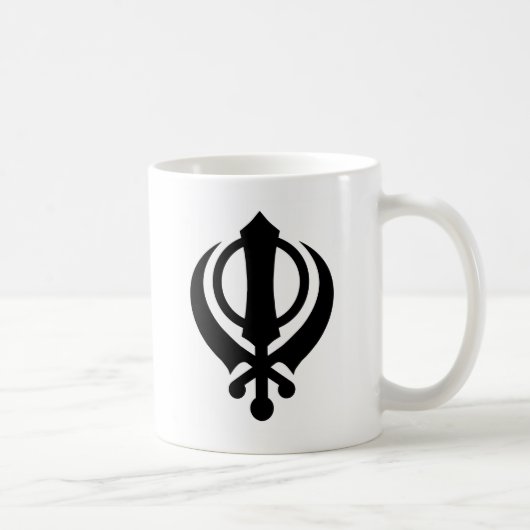 Mug Noir sikh de Khanda (Droite)