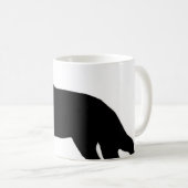 Mug noir silo de berger allemand (Devant droit)