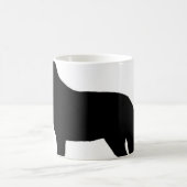 Mug noir silo de berger allemand (Centre)