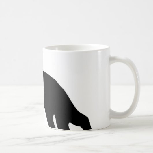 Mug noir silo de berger allemand (Droite)