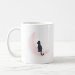 Mug Noir sur la lune