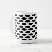 Mug Noir sur les points blancs (Devant gauche)