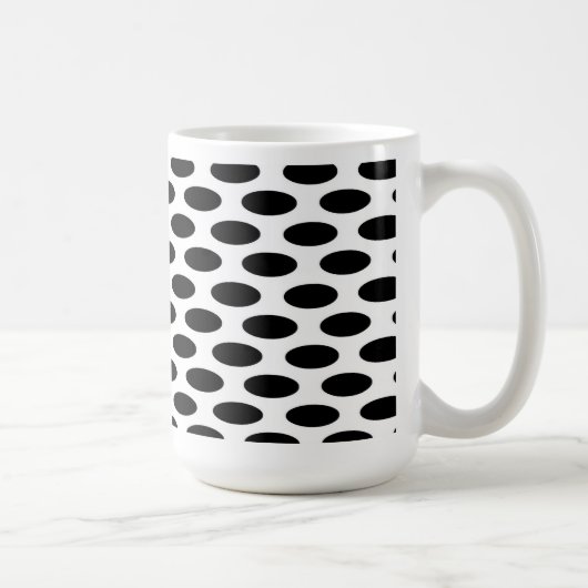 Mug Noir sur les points blancs (Droite)