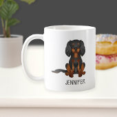 Mug Noir & Tan Cavalier King Charles Spaniel & Nom