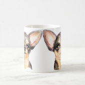 Mug Noir & Tan Chihuahua Bust (Centre)