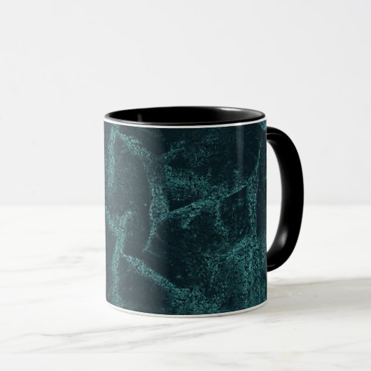 Mug Noir texturquoise (Devant droit)