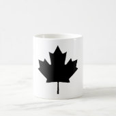 Mug Noir Transp de feuille d'érable les cadeaux de (Centre)