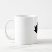 Mug Noir Transp de feuille d'érable les cadeaux de (Gauche)