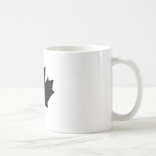 Mug Noir Transp de feuille d'érable les cadeaux de (Droite)