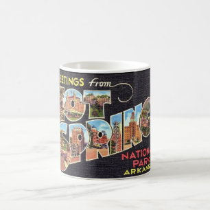 Mug noir vintage Hot Springs Arkansas