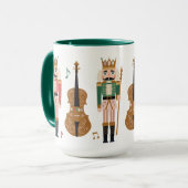 Mug Noisette de Noël fantastique Ballet Violon Musique (Devant gauche)