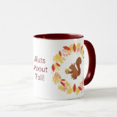 Mug Noix À propos de l'écureuil d'automne (Devant droit)